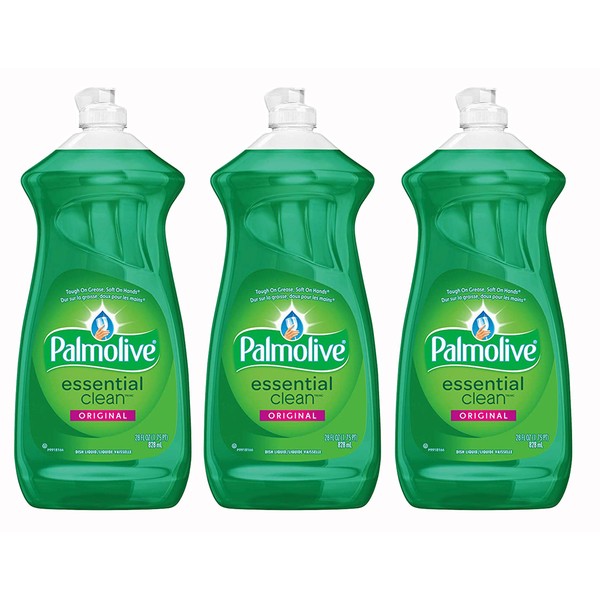 Palmolive Dishwashing Soap Essential Clean Original Scent, 28 Ounce (Pack of 3)
