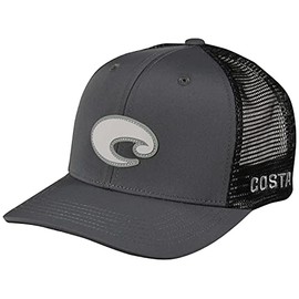 Costa Del Mar Mens Core Performance Trucker Cap, Grey, One Size US
