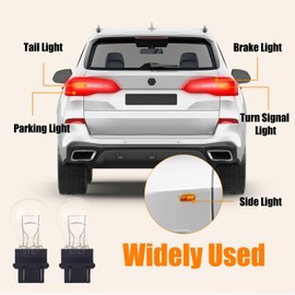 BYVORS 3157 3457 Miniature Bulbs for Car Turn Signal Tail Light Bulbs Replacement for Jeep Grand Cherokee,Wrangler Commander Compass 12V 27/7W 3000K