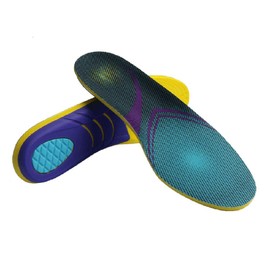 VSUDO - Plantillas de calzado deportivo con absorción de golpes, para hombres o mujeres, plantillas atléticas de alta elasticidad para correr o zapatillas de correr - S