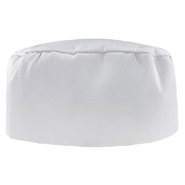 Morefaz Men Women Classic New Hot Popular Pleated Chefs Catering Hat Cook Food Prep Kitchen Restaurant Round Cap MFAZ Ltd (L/XL, White)