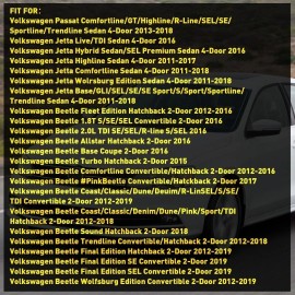 Unbranded Mirror Glass for Driver Side Left for 2011-19 Volkswagen VW Passat Jetta Beetle