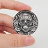 Challenge Coin - Skull Design with Prayer for Eternal Rest,