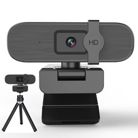 Nolansend 4K Webcam for PC, With Privacy Cover, White Balance, Webcam with Microphone, Plug & Play, 4K Web Camera for Laptop/Desktop, Video Calling,Conferencing
