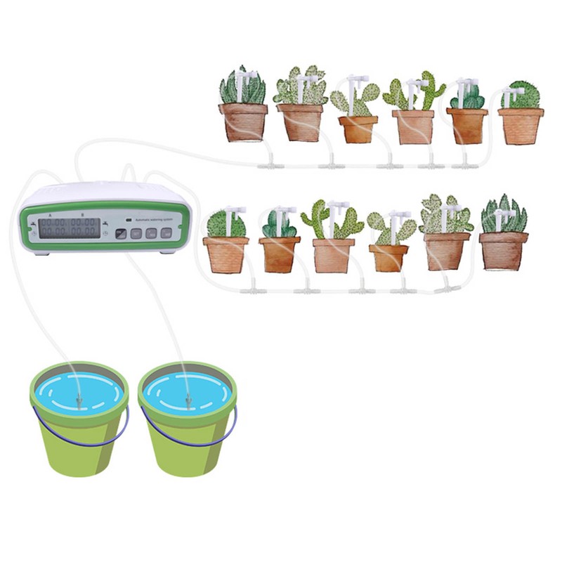 Double Pump Automatic Flower Watering Device Automatic Watering System for