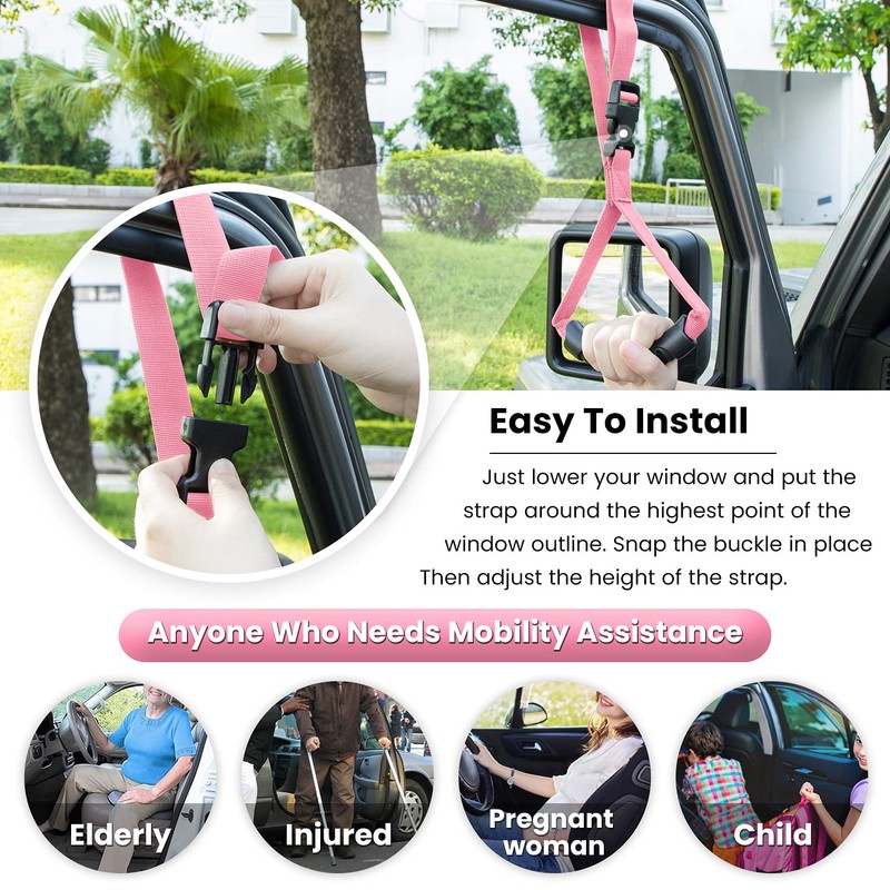 E-cowlboy Auto Cane Grab Aid - Adjustable Standing Aid Safety