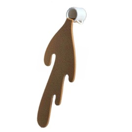 Leather Bookmarks,Spilled Coffee Bookmark,Funny Coffee Spill Bookmark for Book Lovers,Book Marks for Reading, Unique Coffee Lovers Gifts, Creative Coffee Bookmark (1PCS)(1)