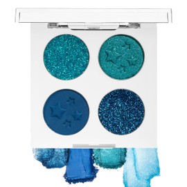 wet n wild Eyeshadow Fantasy Makers Fantasy Makers Pigment Palette, Metallic Shimmer Eye Makeup Blue Me Away,1230434
