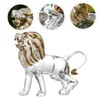 GRIRIW Lion Statue Lion Ornament for Home Decor Sturdy Crystal