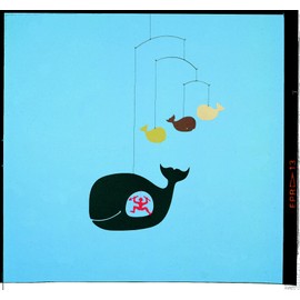 Jonah and The Whale Hanging Nursery Mobile - 15 Inches - High Quality - Handmade in Denmark by Flensted