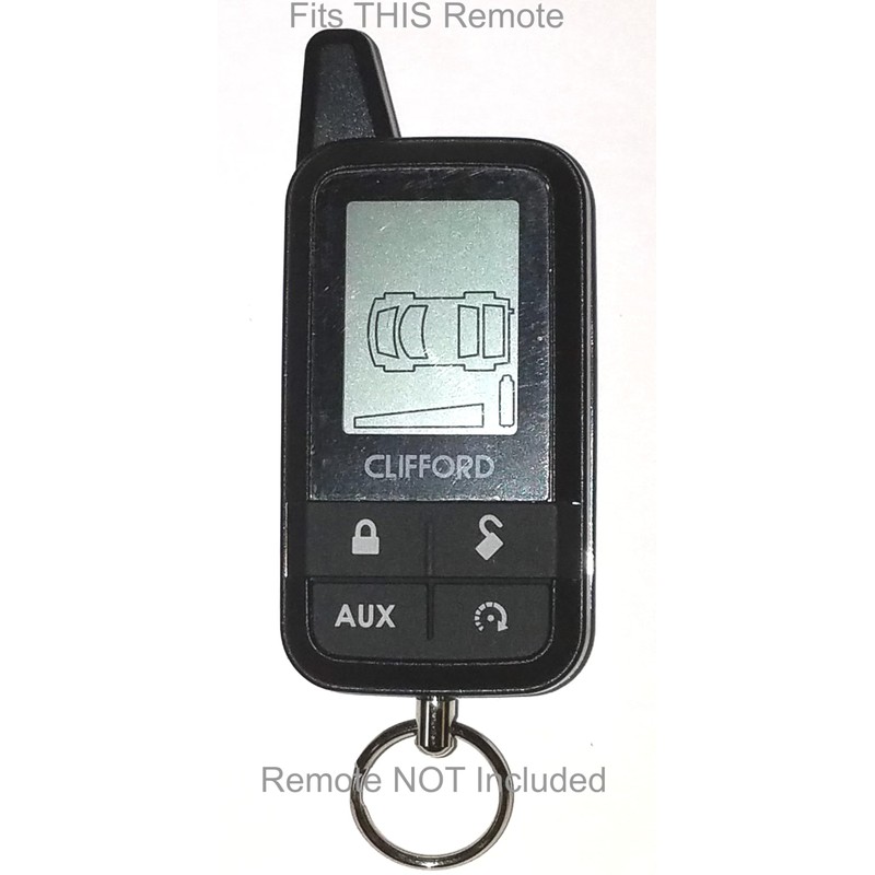 Alarm-Mate Black Leather Cover for Clifford 7345X Remote Control Transmitter