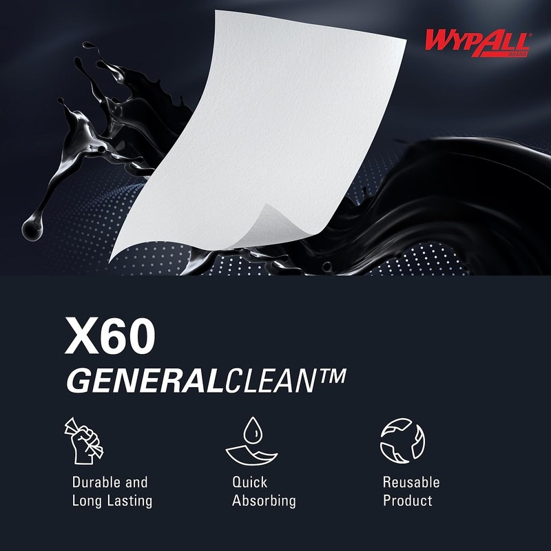 KCC34790 - Kimberly-Clark Wypall X60 Teri Reinforced Wipe