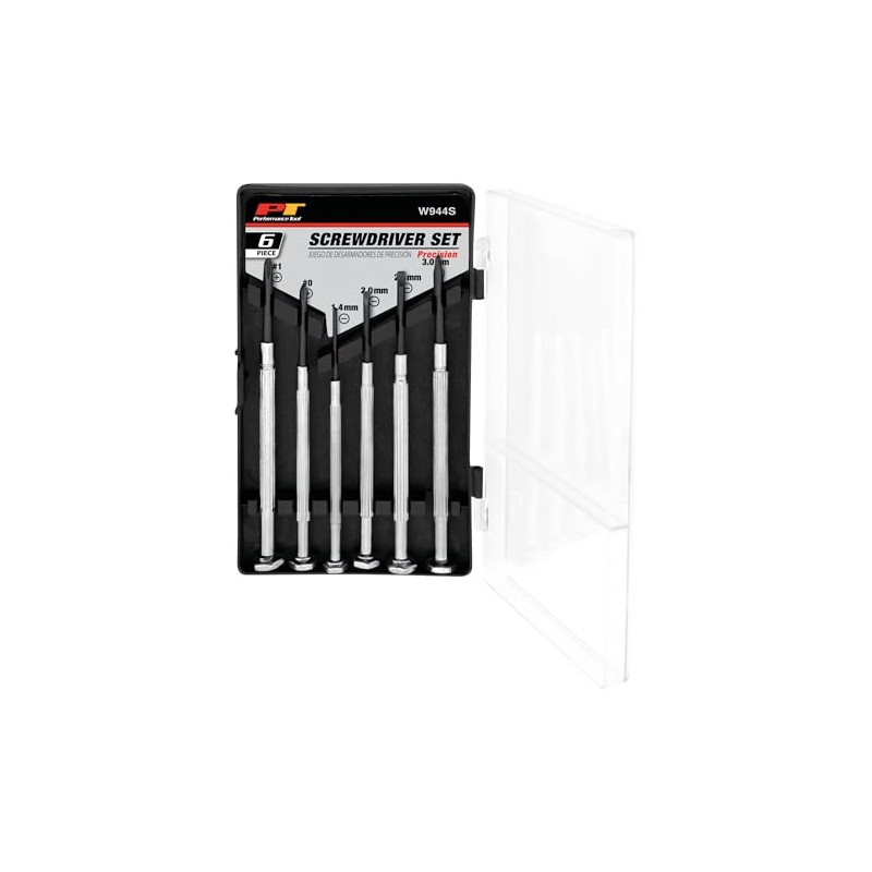 Performance Tool W944S 6-Piece Screwdriver Set with Hardened Steel Blades
