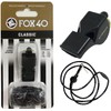 FOX40 Classic 115db Whistle (Black) Lanyard Included, Pealess Construction (No