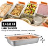 Vevor 4 Pack Hotel Pan 3.7" Deep Steam Table Pan