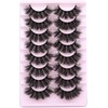 alicrown False Eyelashes Thick 20MM Lashes Fluffy Volume 3D Fake
