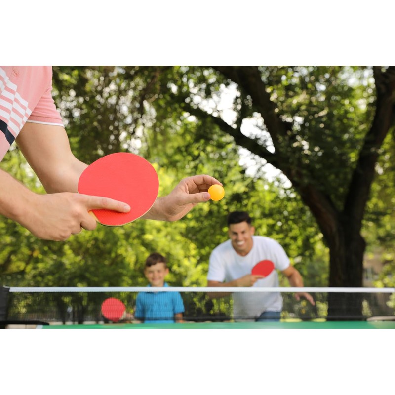 Idena 40202 Table Tennis Bat Training with Wooden Handle and