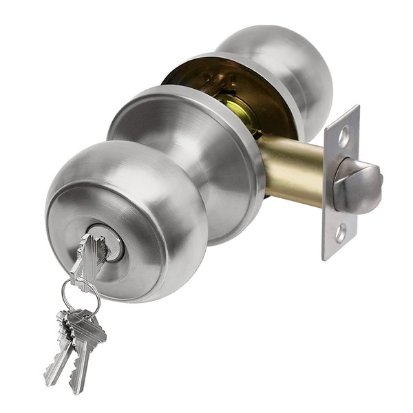 CML Hardware Keyed Entry Door Knob Set, Entrance Door Lock
