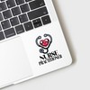 CafePress Nurse Practitioner Stethoscope Small Die Cut Sticker, 3"x4" Glossy