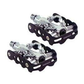 ZERAY ZP-101Z MTB BMX Urban Double Sided Platform Automatic Pedals with SPD Pads and Optional Reflectors