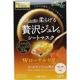 PREMIUM PUReSA Golden Jelly Mask with Royal Jelly, 1.2 oz x 3 (33 g x 3)
