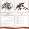 Blulu 100Pcs 1/4"-20 Hurricane Shutter Bolts, Sidewalk Screws Bolts Truss