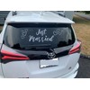 Just Married Car Decal - Beautiful & Luxurious Cursive Font