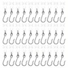 30 Pack Stainless Steel Curtain Metal Curtain Track Hooks