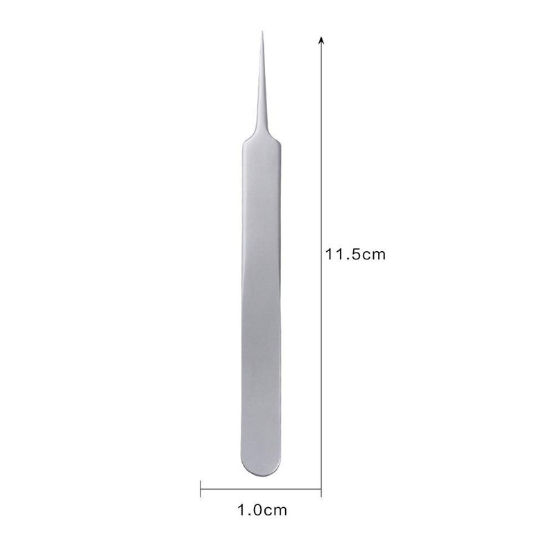 Blackhead Splinter Remover Tweezers Silver Professional Stainless Steel Blackheads Needle