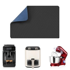 LOPNUR Appliance Sliders for Kitchen Appliances, 10"x14" Small Appliance Slider, 360° Rotating Sliding Tray for Coffee Maker, Appliance Mover Cut to Fit Stand Mixer Air Fryer Microwave, Blue, 1 Pack