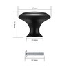 YOUYIDUN 11 Pcs Drawer Knobs，Round Furniture Knobs，Cabinet Door Knobs，Cupboard Knobs，Drawer