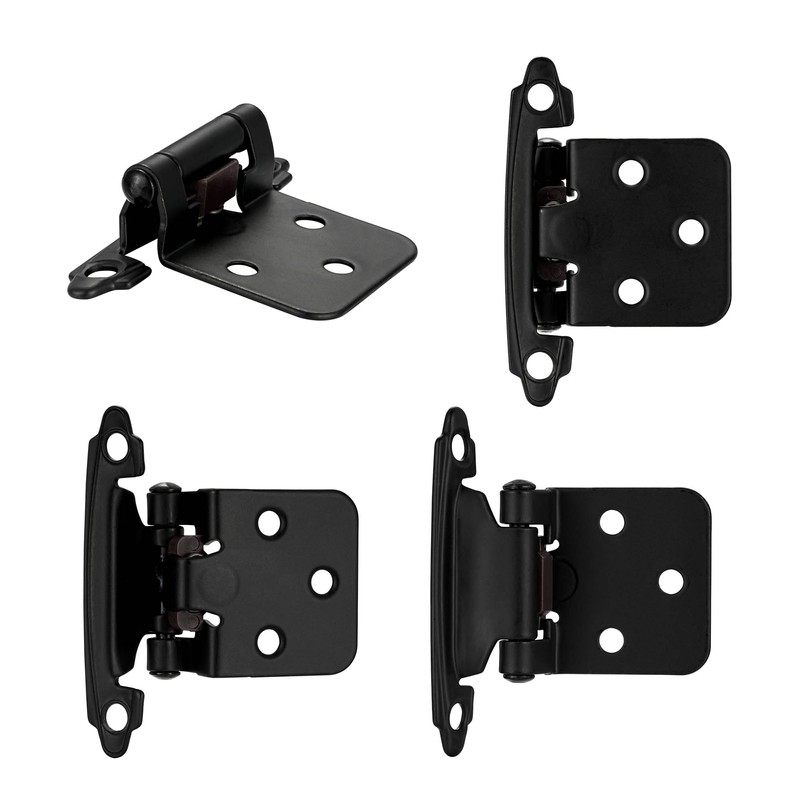 Vallecloud 10 Pack (5 Pair) Matte Black Self Closing Cabinet