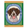 Retro Dogs Refrigerator Magnets - German Shorthaired Pointer Pilsner (GSP)