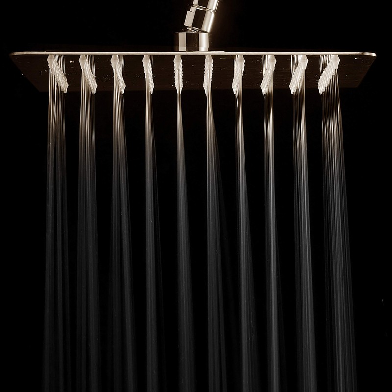 HotelSpa Giant 10" Stainless Steel Rainfall Square Showerhead with 11