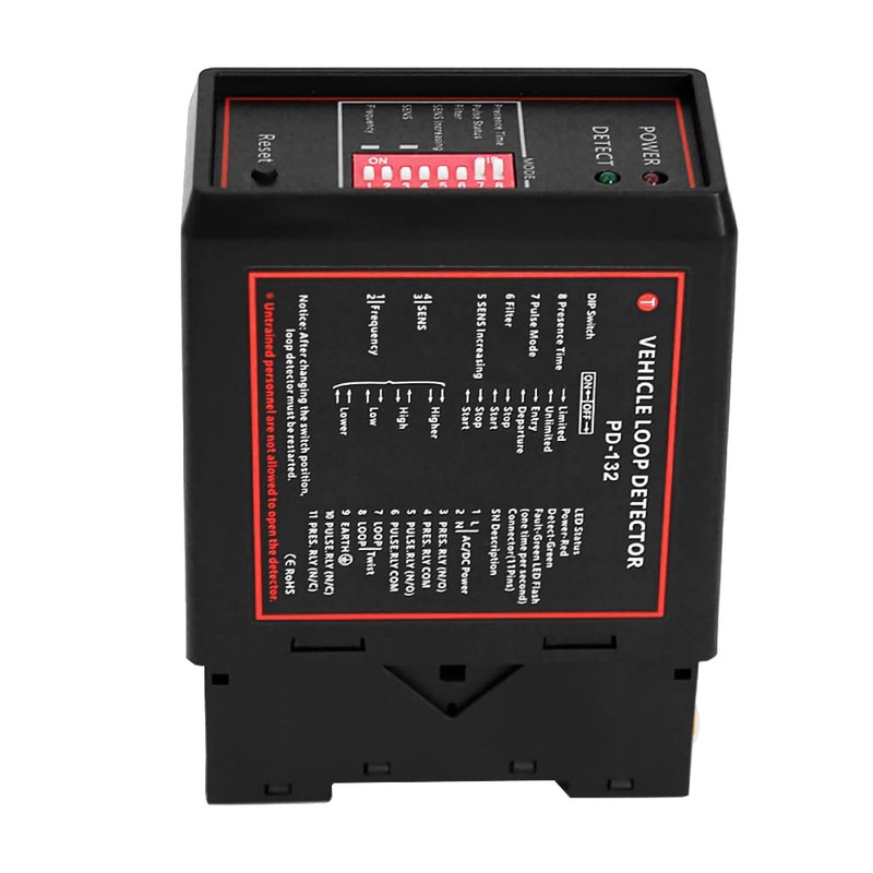 VOANZO Single Channel Inductive Vehicle Loop Detector Gate Sensor for