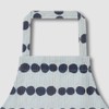 JAJU [JAJU] Drawing Dot Cotton Apron_90_Blue