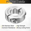 sourcing map 2 Pcs Double Split Shaft Collar 12mm Bore,