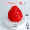 2PCS Big Strawberry Squishies for Adults Relaxation, Handmade Sticky Squishies