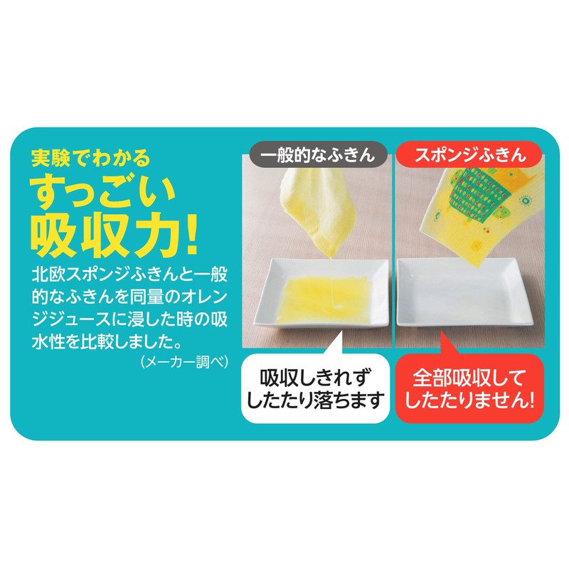 Crude Design Dish Towel, Nordic Sponge Dish Towel, 100% Natural