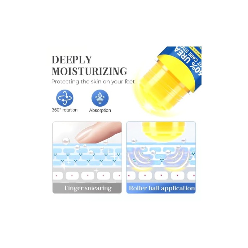 Crema de Urea al 60% para Pies Secos y Agrietados,