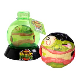 Bizak Madballs Magic Potion Monster Balls with Creepy Design, Jump up to 3 m, Green Boat with Green Ball, 6 Creatures to Collect, Age 4+ (64433056-2)