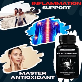Advanced Bionetix Liposomal Glutathione Supplement Antioxidant Supplement w/Gluta-IV™, Enhanced Absorption Over Powder Glutathione. 60Total Liposomal Softgels