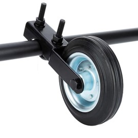 Gate Wheels for Metal Tube Gate Driveway Gate Fence Wheels for Gates 6" Farm Gate Wheel Swing Gate Fence Support Gate Latches for Metal Gates Black