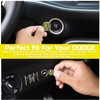 DECALEPIC Push Start Button Cover for Dodge Challenger Charger Accessories