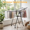 AssHMKIT Clothes Rack, 2-Tier Drying Hanger, for 20 Pieces+, Foldable