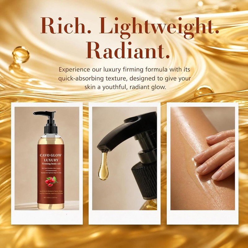 Tasunte Cavo Glow Body Oil, 2026 Upgraded Cavo Glow Body