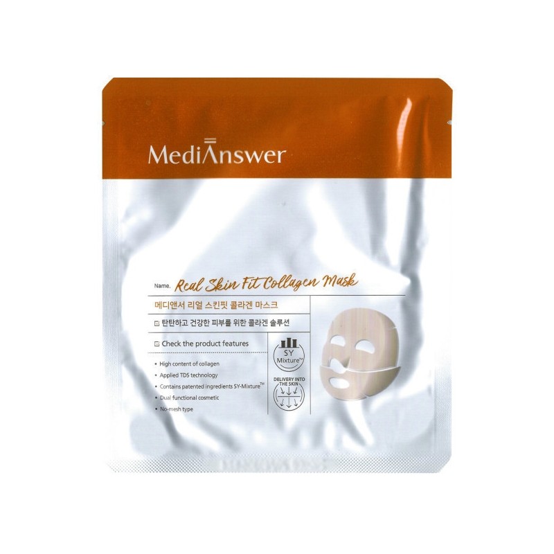 MediAnswer Real Skin Fit Collagen Mask 35ml / Circle /