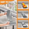 Kitchen Sink Splash Guard, 24in Faucet Mat Splash Catcher, Handle