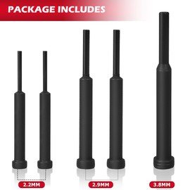 DAYUAN 5 Pcs Motorcycle Chain Breaker Pin - 2.2mm, 2.9mm, 3.8mm Replacement Rivet Tips for The Chain riveting Tool