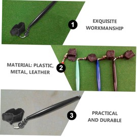 Anneome 1pc Billiard Chalk Pricker Tool Snooker Cue Tip Shaper Holder Lightweight Black Accessory for Pool Cue Maintenance Scuffs Shapes Tips for Better Chalk Grip